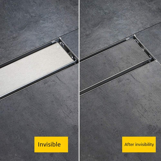 Sumidero Reversible de ducha Acero Inoxidable SUS 304 10x30cm Alto Transito