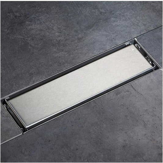 Sumidero Reversible de ducha Acero Inoxidable SS304 10x40cm con perfil