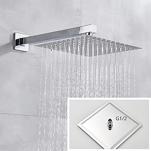 COMBO SET Mezcladora Monocomando Ducha Completo Acero Inoxidable