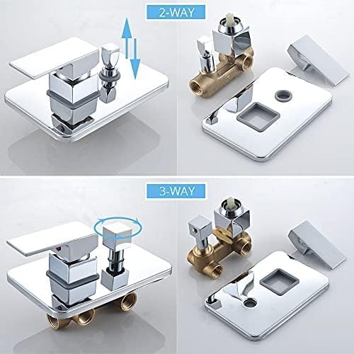 COMBO SET Mezcladora Monocomando Ducha Completo Acero Inoxidable