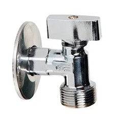 Válvula Angular para conectar lavadora a la pared