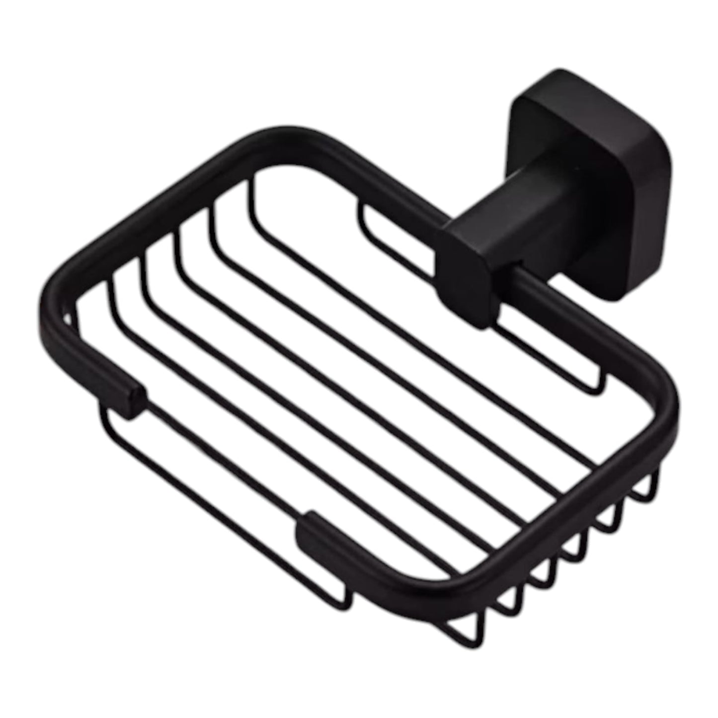 SET Juego de 7 Accesorios de Baño Acero Negro Mate Premium