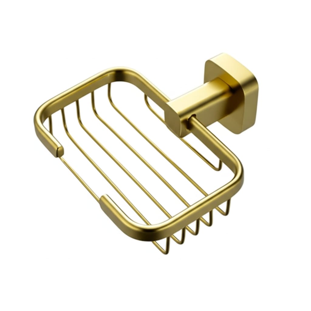 SET Juego de 7 Accesorios de Baño Acero Premium - Dorado Oro Brillante