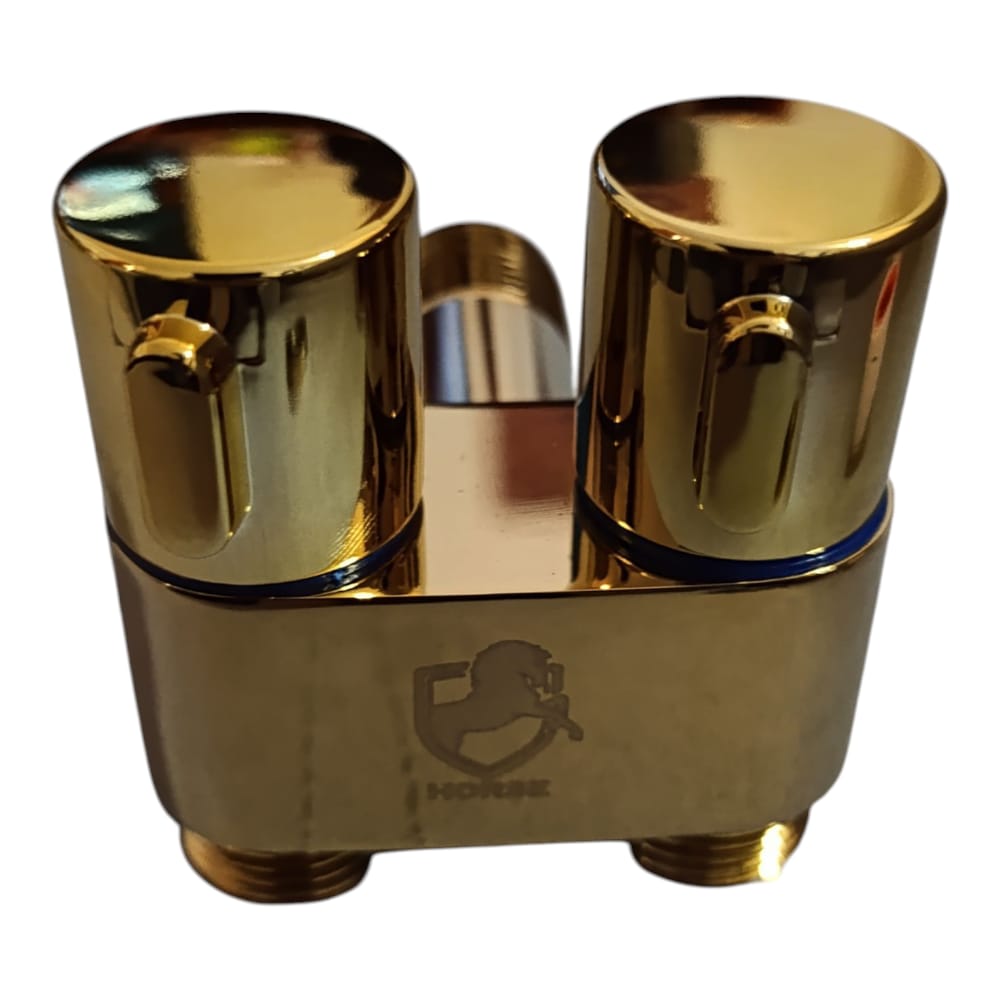 Combo Bidé Premium Color Dorado Brillante con Válvula y manguera 150cm