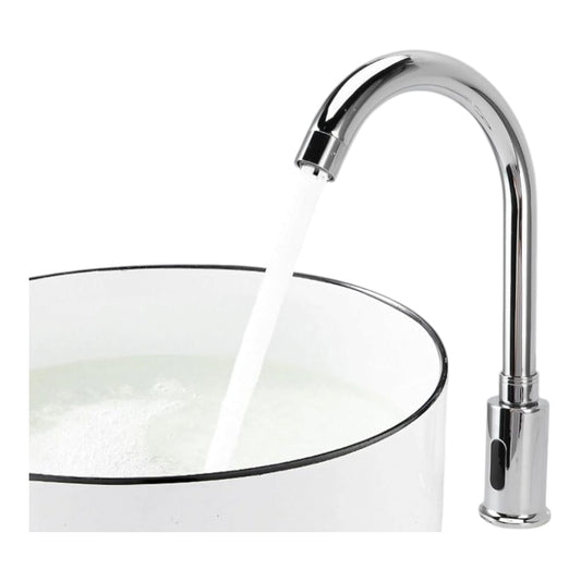 Grifo Llave con Sensor Minimalista para Baño Cuerpo Bronce Acero Cromo