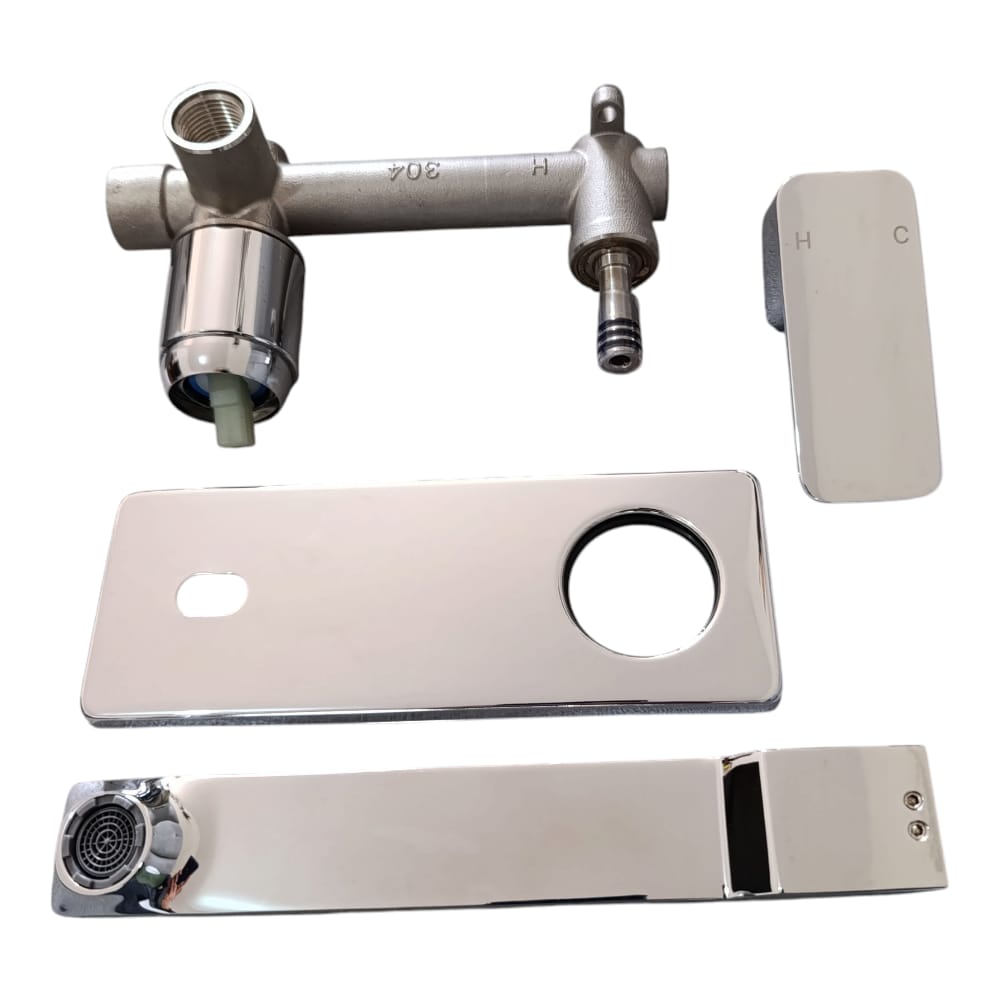 Grifo de Lavabo Empotrado Monomando Cromado - Elegancia para tu Baño