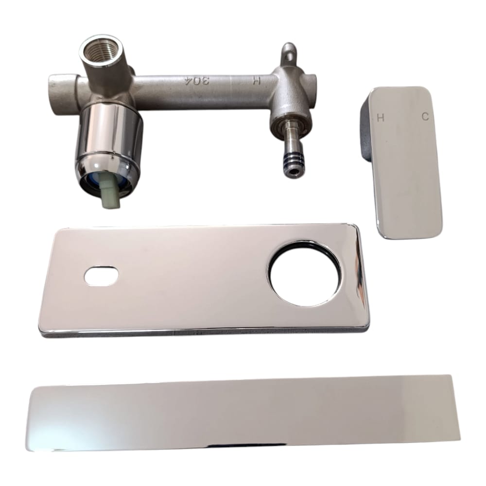 Grifo de Lavabo Empotrado Monomando Cromado - Elegancia para tu Baño