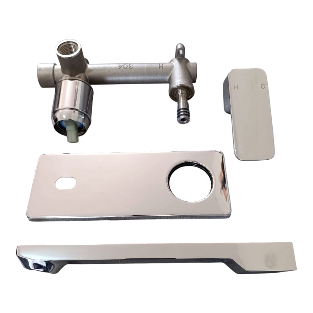 Grifo de Lavabo Empotrado Monomando Cromado - Elegancia para tu Baño