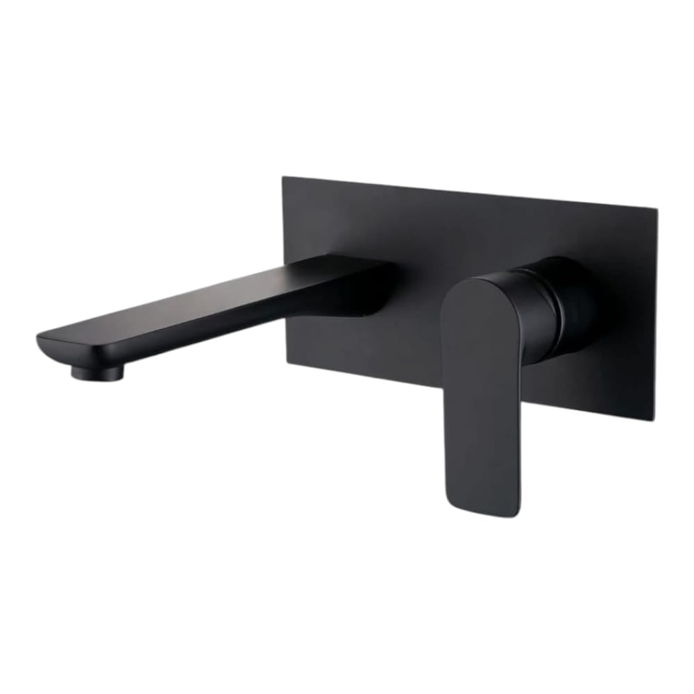 Grifo de Lavabo Empotrado Monomando Negro Mate Elegancia para tu Baño
