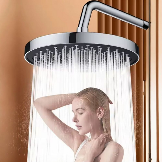 Cabezal de ducha ABS, Cromado redondo de 26 cm Minimalista