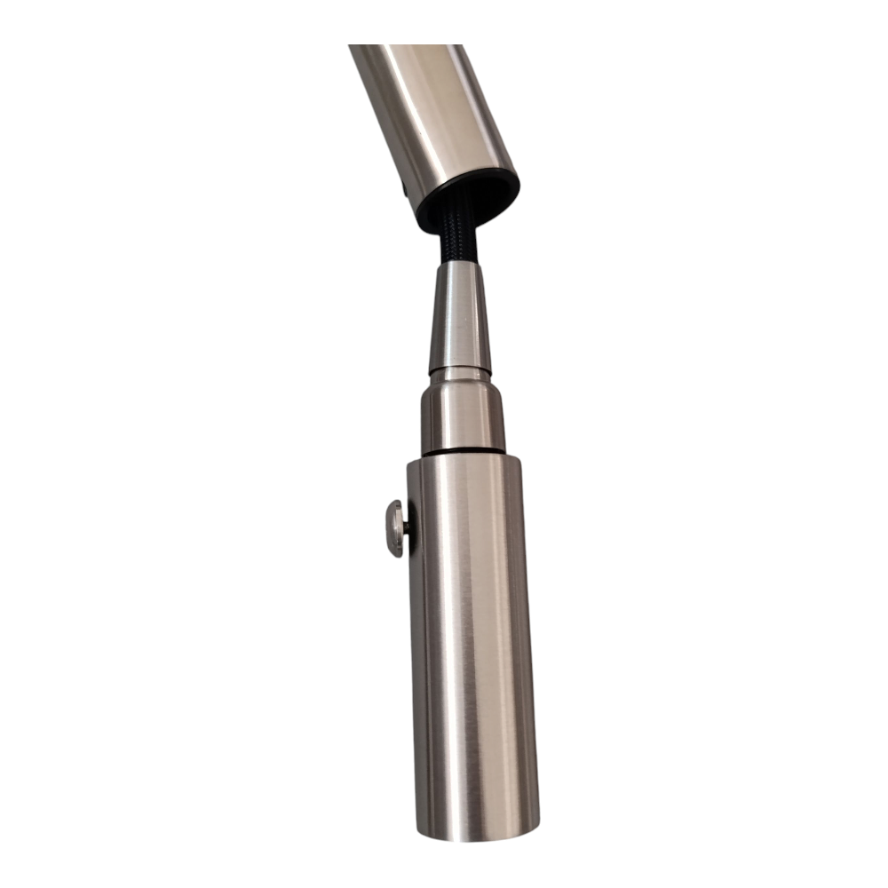 Grifo de Cocina Monomando Extraíble Moderno Acero Mate
