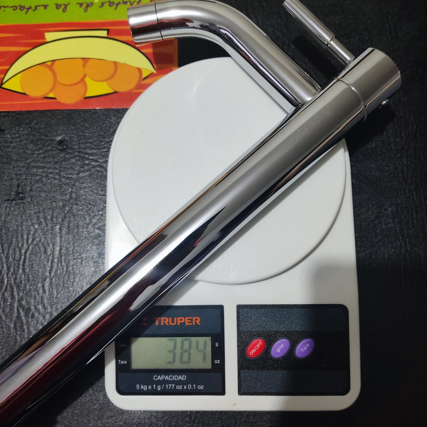 Grifo Caño para Ovalin o bowl de 30cm de Acero Cromado moderno