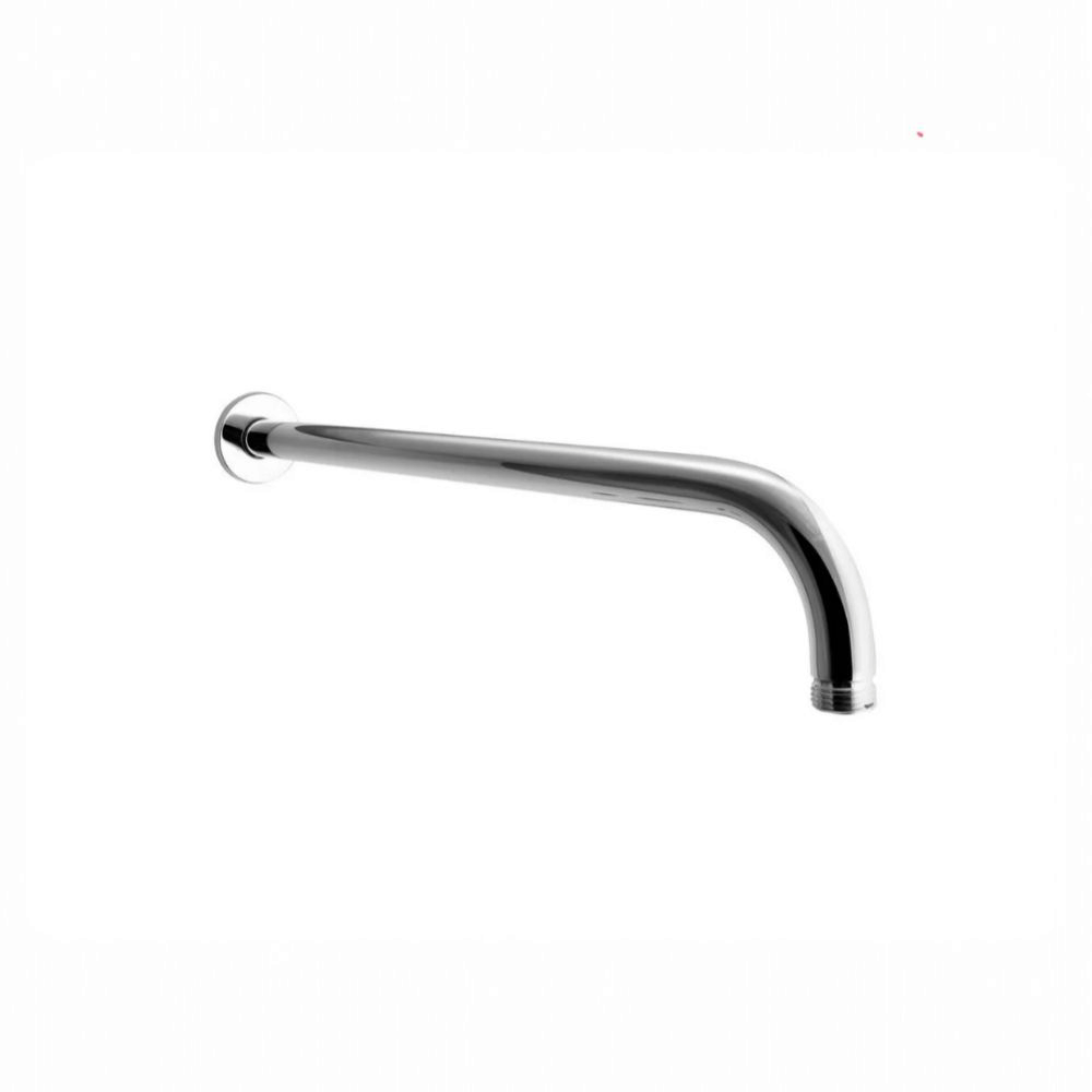 Brazo Ducha Redondo 90° Metal Cromado de 45cm largo Canopla Redonda
