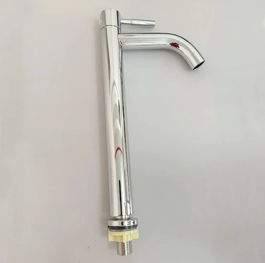 Grifo Caño para Ovalin o bowl de 30cm de Acero Cromado moderno