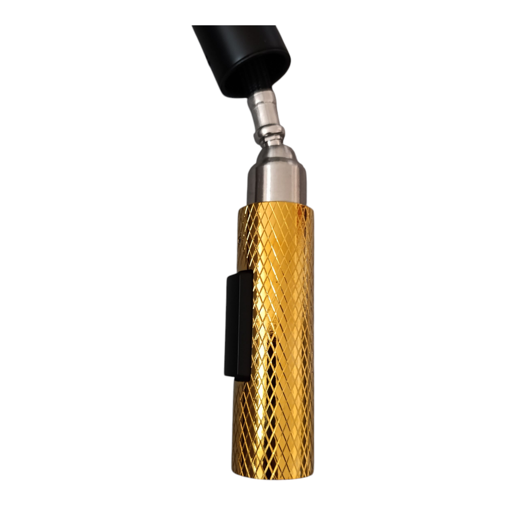 Grifo de Cocina Monomando Moderno Negro Mate con Detalles Dorados