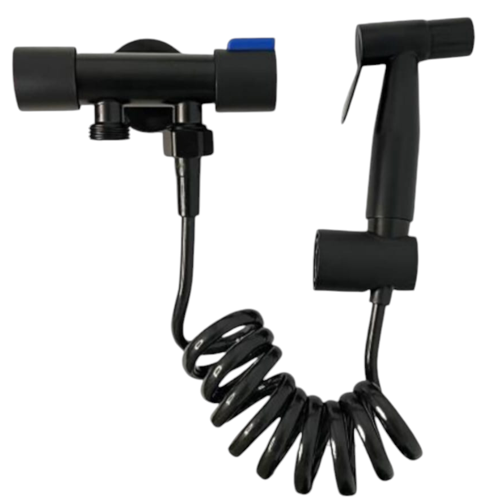 Set Combo Ducha bidé Negro Mate Acero Inoxidable SS304