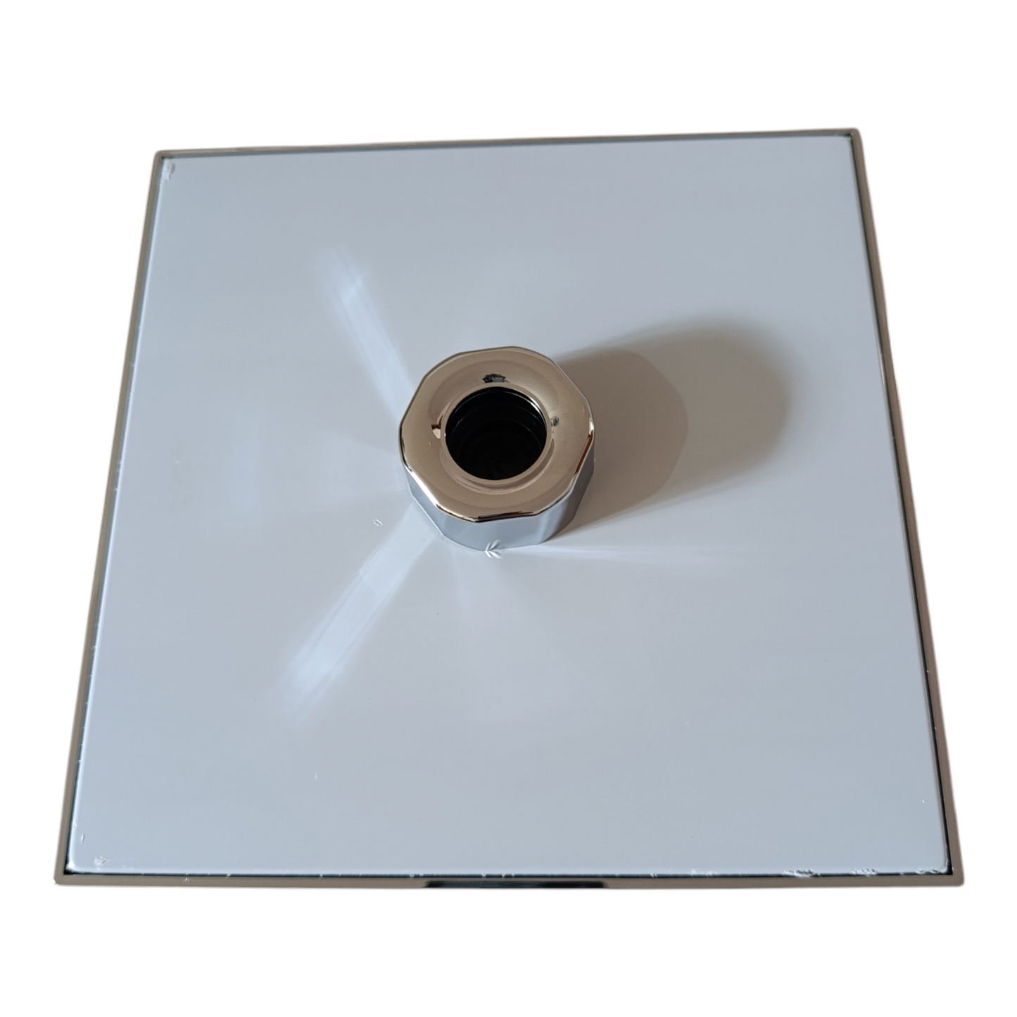 Cabeza Ducha Española cuadrado ABS 20cm con Brazo de 40cm Acero