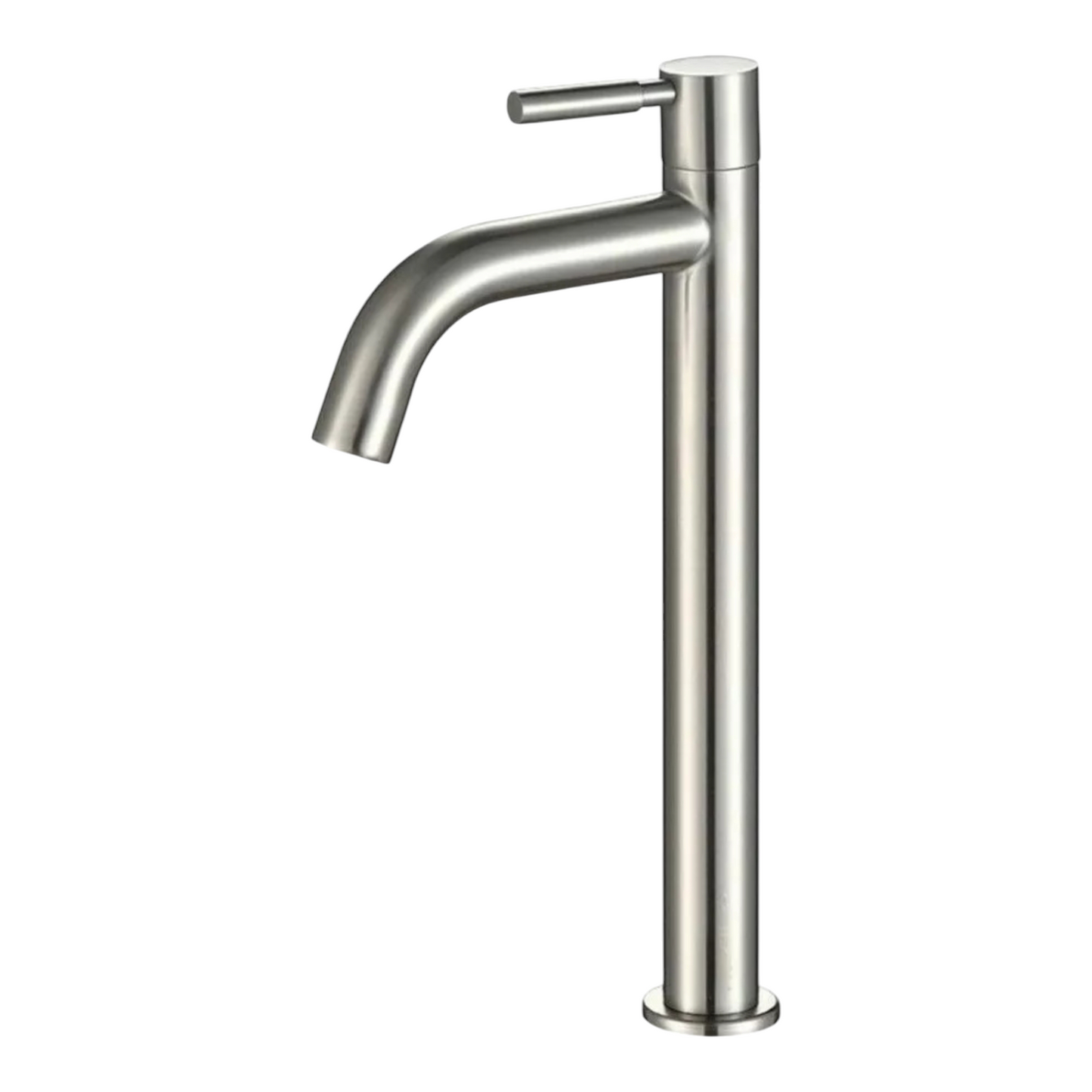 Grifo Caño Ovalin o bowl Liviano de 30cm de Acero Satinado Mate