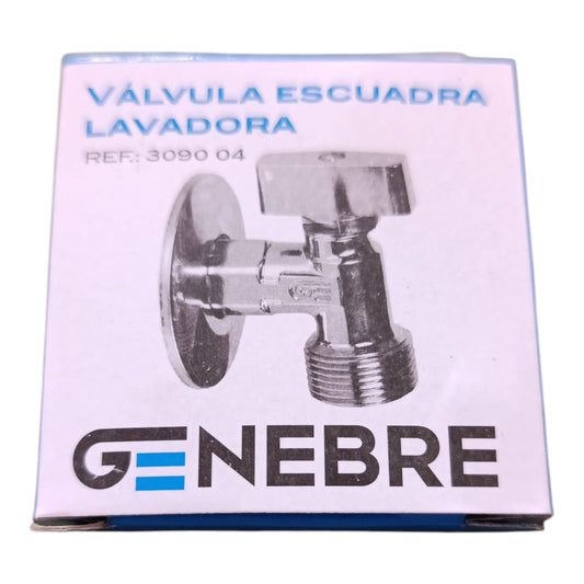 Válvula Angular para conectar lavadora a la pared