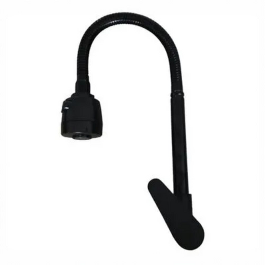 Grifo Llave Cocina pared agua fría cuello flexible NEGRO MATE