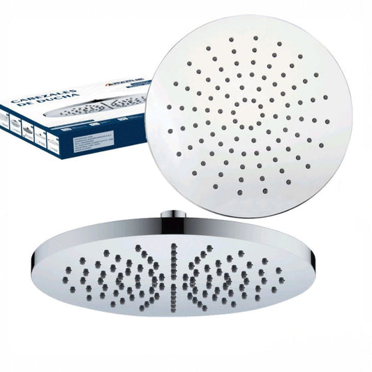Cabezal de ducha ABS, Cromado redondo de 25 cm Minimalista
