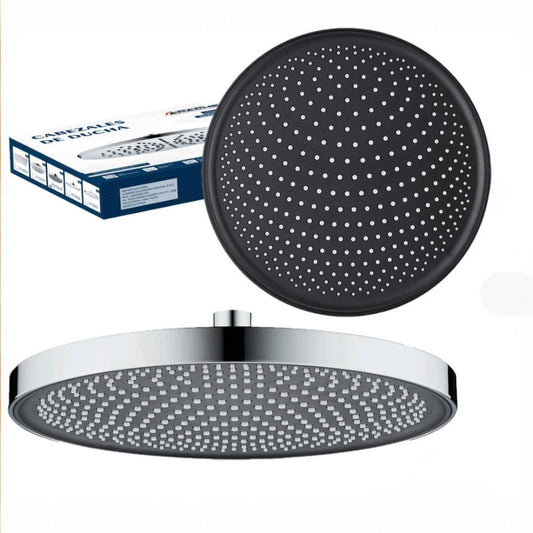 Cabezal de ducha ABS, Cromado redondo de 26 cm Minimalista